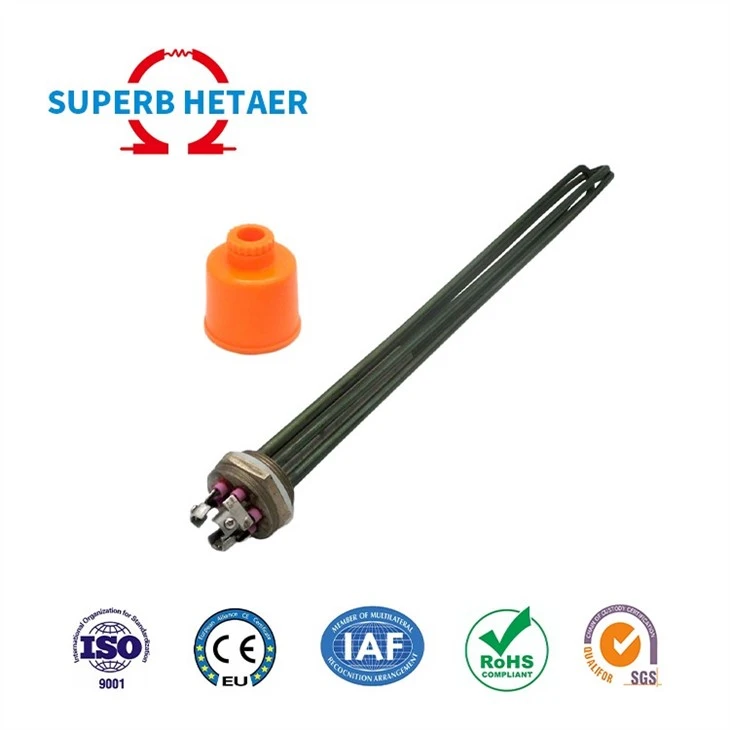 Electric Industrial Rod Tube Tubular Immersion Water Heater For Liquid Heating