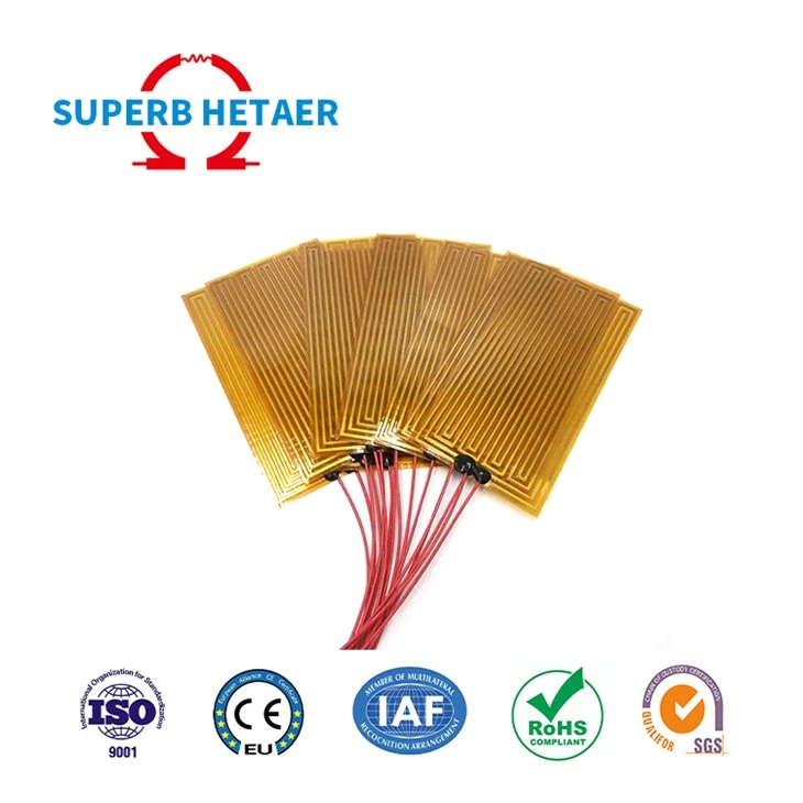 Calentador de poliimida flexible de película Kapton