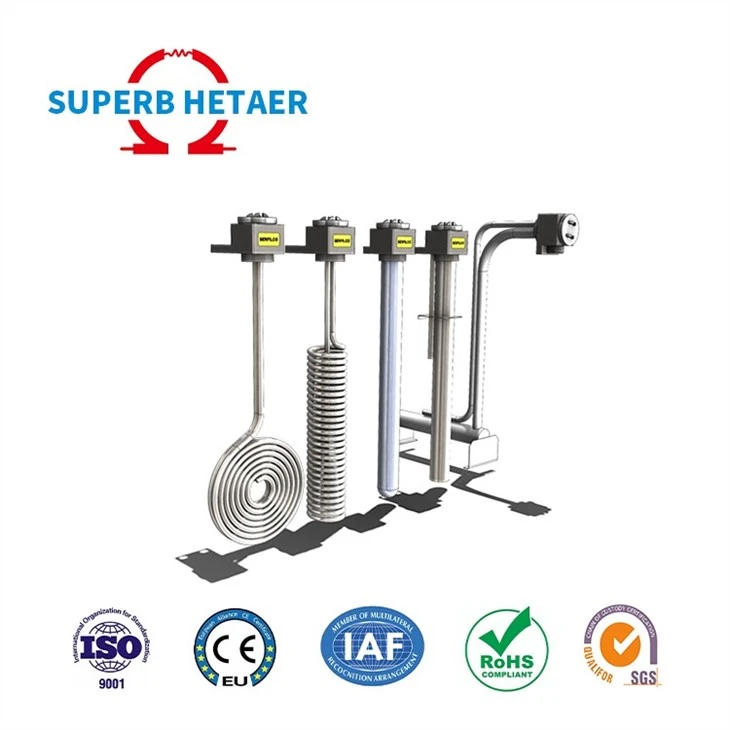 PTFE Sheathed Acid Resistance Immersion Heater