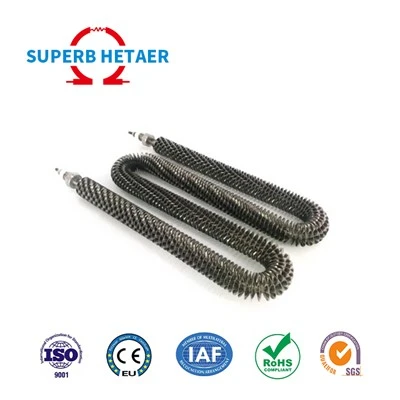 Elemento calefactor de horno con aletas tubulares de 220 V