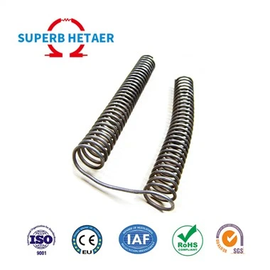 Elemento calefactor de horno de alambres de resistencia en espiral